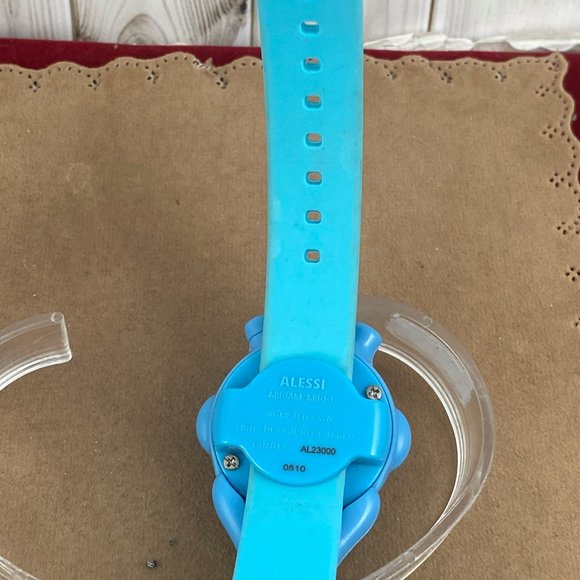 Alessi Miriam Mirri Modernist AL23000 Polyurethane Blue Strap Watch - Picture 6 of 8